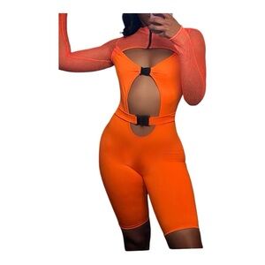 “Vibrant Thang” orange one piece